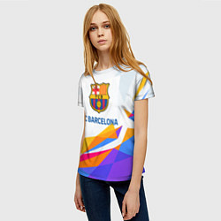 Футболка женская Barcelona цветные геометрии, цвет: 3D-принт — фото 2