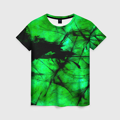 Женская футболка Зеленый фантом / 3D-принт – фото 1