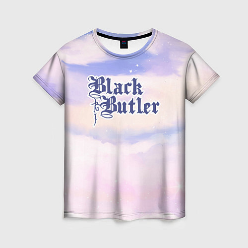 Женская футболка Black Butler sky clouds / 3D-принт – фото 1