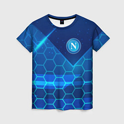 Женская футболка Napoli Соты абстракция