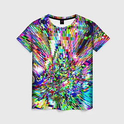 Женская футболка Acid pixels