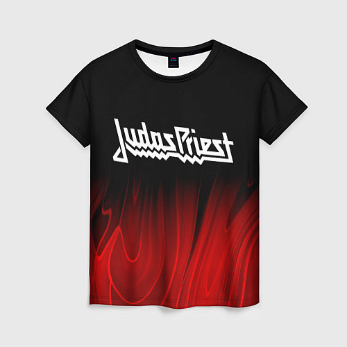 Женская футболка Judas Priest red plasma / 3D-принт – фото 1