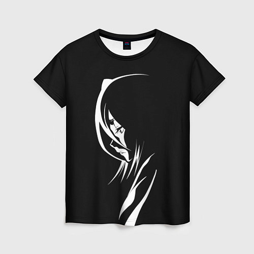 Женская футболка Силуэт девушки Кучики Рукия / 3D-принт – фото 1