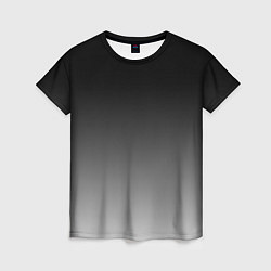 Женская футболка Серый градиент