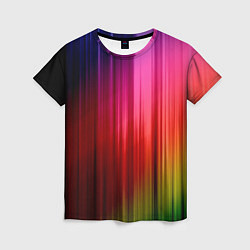 Женская футболка Цветной спектр
