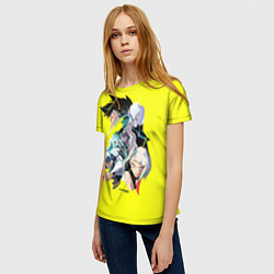 Футболка женская Cyberpunk:edgerunner, цвет: 3D-принт — фото 2