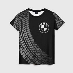 Женская футболка BMW tire tracks