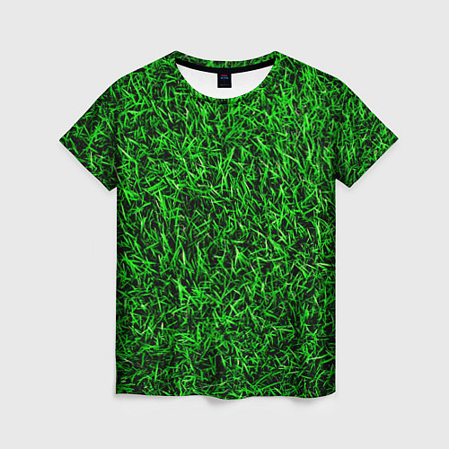Женская футболка Трава / 3D-принт – фото 1