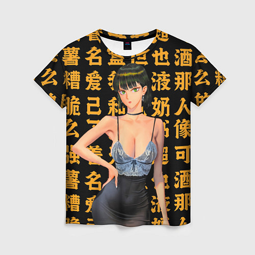 Женская футболка Фубуки - Ван пач мен / 3D-принт – фото 1