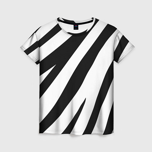 Женская футболка Камуфляж зебры / 3D-принт – фото 1