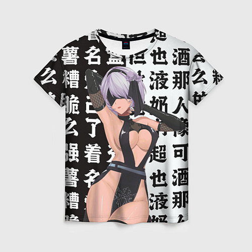 Женская футболка 2b в шикарном платье - Nier automata / 3D-принт – фото 1