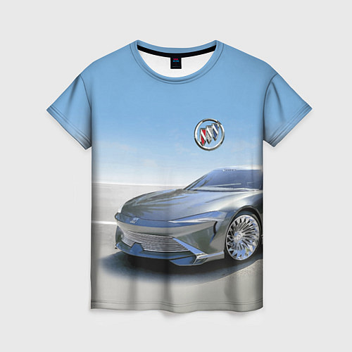 Женская футболка Buick concept в пустыне / 3D-принт – фото 1