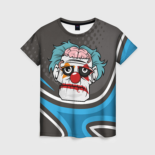 Женская футболка Клоун - зомби / 3D-принт – фото 1