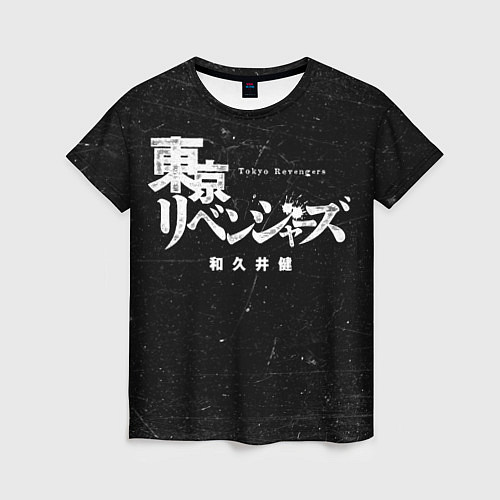Женская футболка Токийские мстители иероглифы надпись / 3D-принт – фото 1