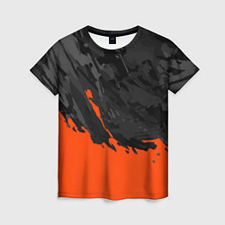 Женская футболка Black & Orange