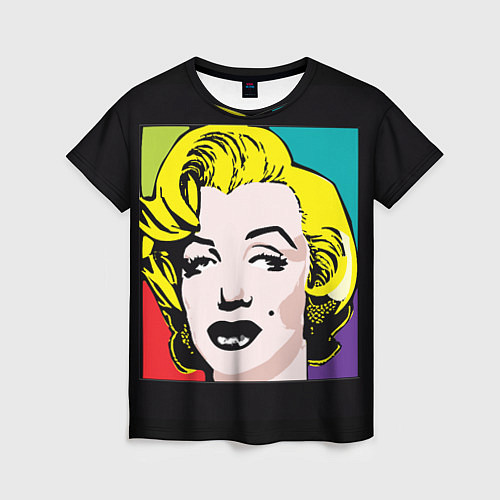 Женская футболка Ретро портрет Мэрилин Монро / 3D-принт – фото 1
