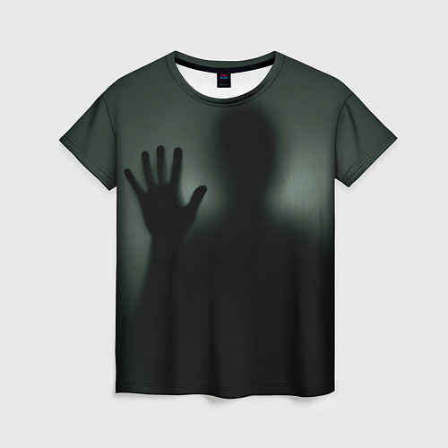 Женская футболка Хэллоуин - тень призрака / 3D-принт – фото 1