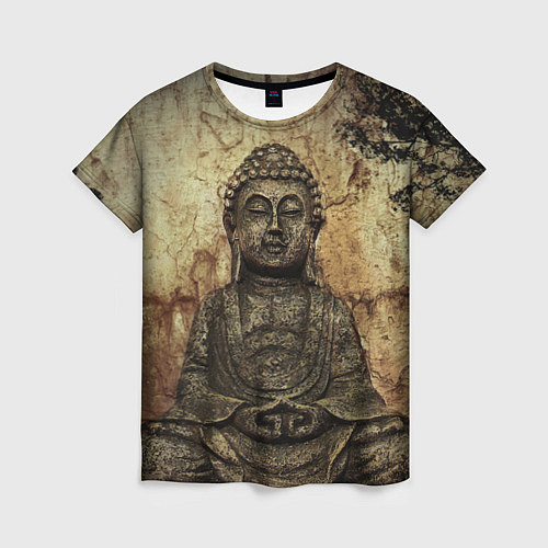 Женская футболка Статуя Будды / 3D-принт – фото 1