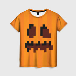Женская футболка Тыква - Майнкрафт - Хеллоуин