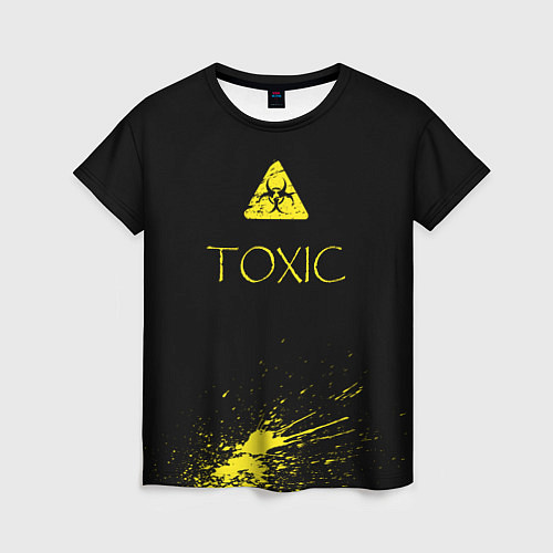 Женская футболка TOXIC - Биологическая опасность / 3D-принт – фото 1