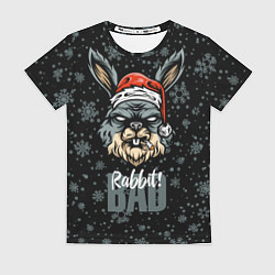 Женская футболка Santa Rabbit Bad Santa