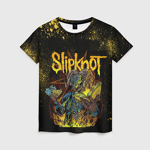 Женская футболка Slipknot Yellow Monster / 3D-принт – фото 1