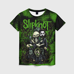 Футболка женская Slipknot green art, цвет: 3D-принт