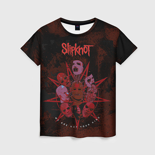Женская футболка Slipknot red satan / 3D-принт – фото 1