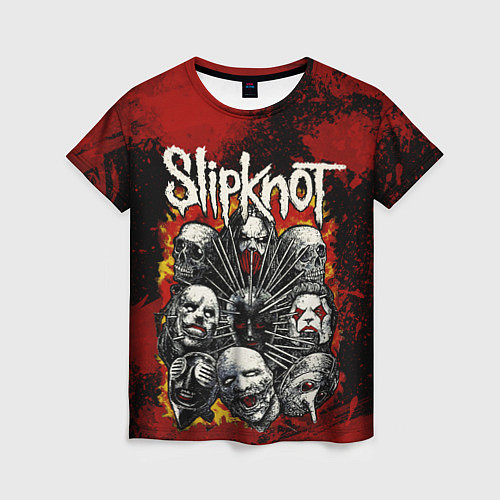 Женская футболка Slipknot rock / 3D-принт – фото 1