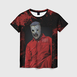 Футболка женская Slipknot red & black, цвет: 3D-принт