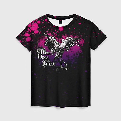 Женская футболка Three Days Grace stork / 3D-принт – фото 1
