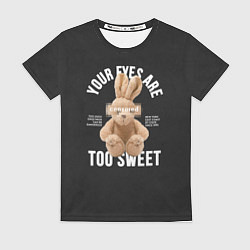 Футболка женская Rabbit too sweet, цвет: 3D-принт
