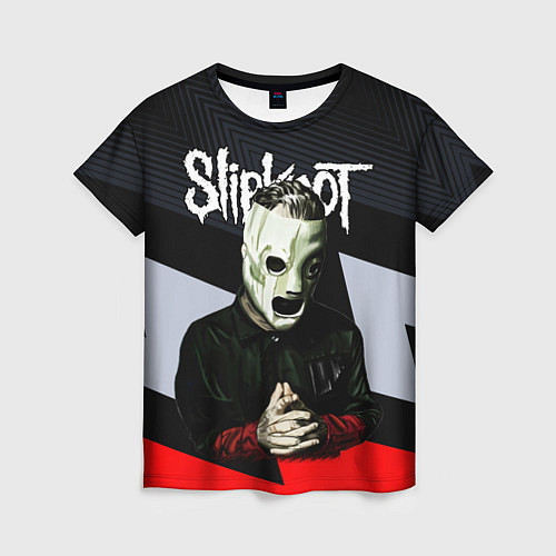 Женская футболка Slipknot абстракция / 3D-принт – фото 1
