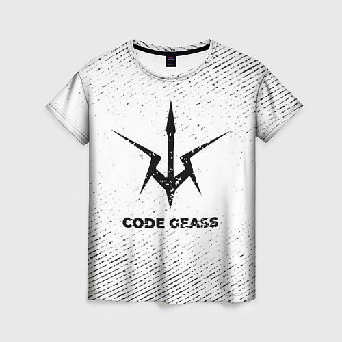 Женская футболка Code Geass с потертостями на светлом фоне / 3D-принт – фото 1