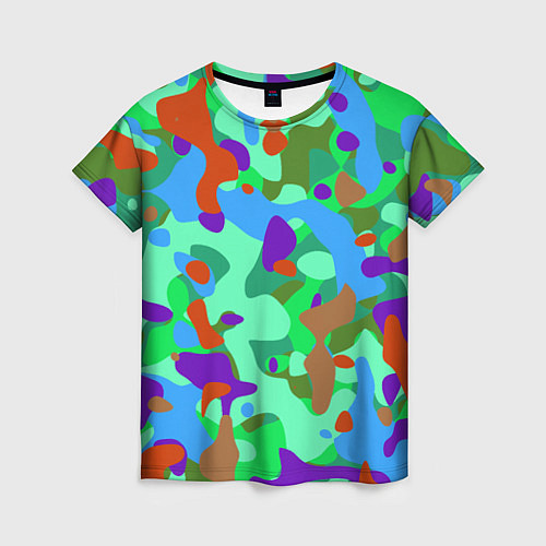 Женская футболка Абстракция цвета / 3D-принт – фото 1
