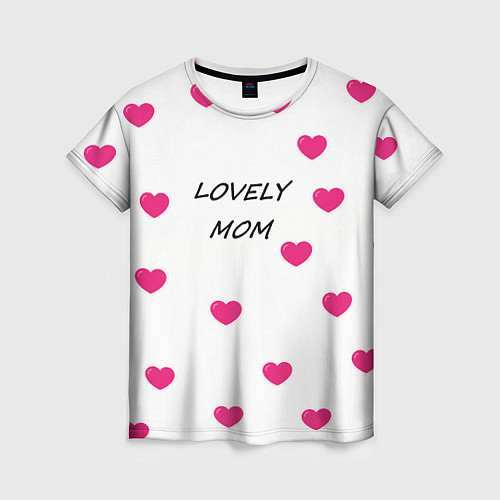 Женская футболка LOVELY MOM / 3D-принт – фото 1