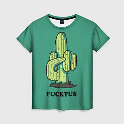 Женская футболка Fucktus cactus