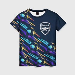 Женская футболка Arsenal градиентные мячи