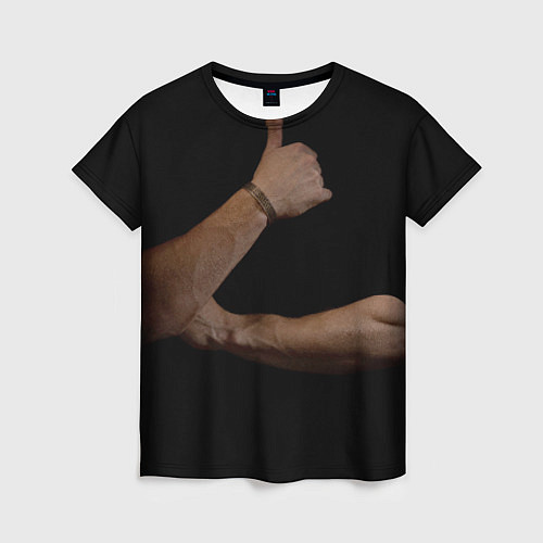 Женская футболка Руки в темноте / 3D-принт – фото 1