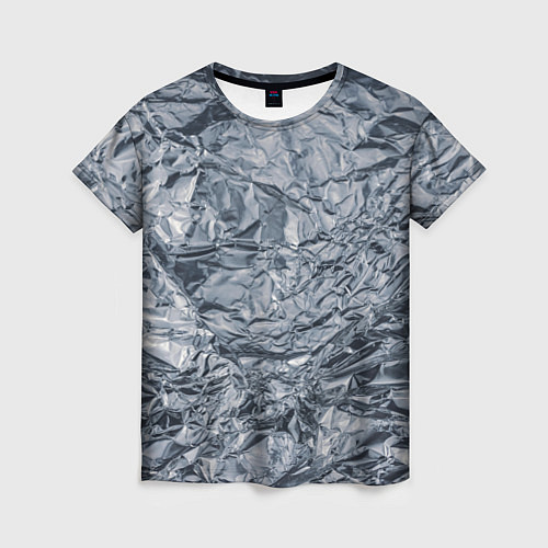 Женская футболка Алюминиевая фольга / 3D-принт – фото 1