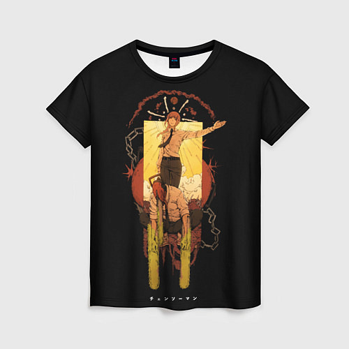 Женская футболка Макима и пила / 3D-принт – фото 1
