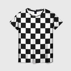Женская футболка Шахматные клетки - текстура