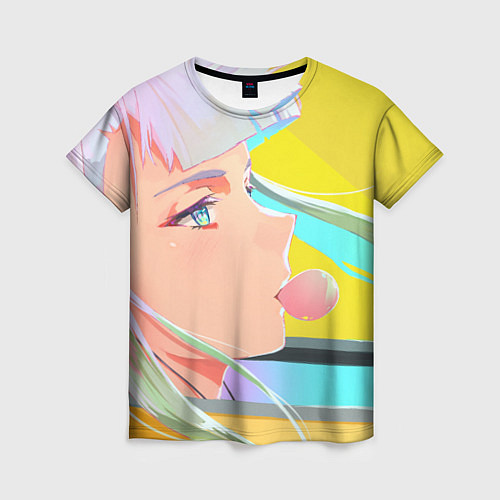 Женская футболка Люси жует жвачку / 3D-принт – фото 1