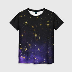Женская футболка Сияющие звёзды вселенной