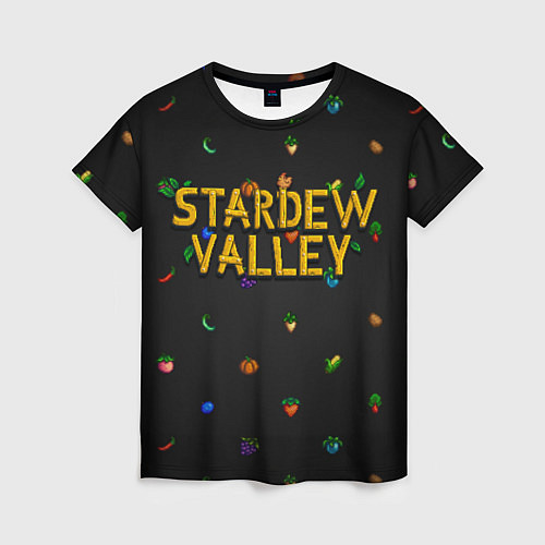 Женская футболка Фруктовый паттерн из Stardew Valley / 3D-принт – фото 1