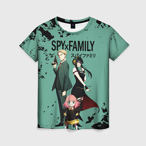 Женская футболка Spy family characters / 3D-принт – фото 1