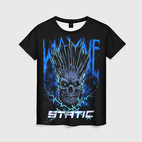 Женская футболка X Static - Wayne Static skull / 3D-принт – фото 1