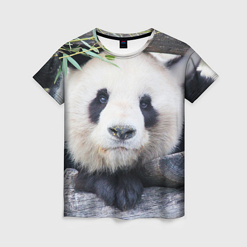Женская футболка Панда отдыхает / 3D-принт – фото 1