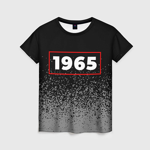 Женская футболка 1965 - в красной рамке на темном / 3D-принт – фото 1