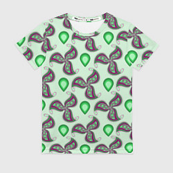 Футболка женская Зеленая капля, цвет: 3D-принт